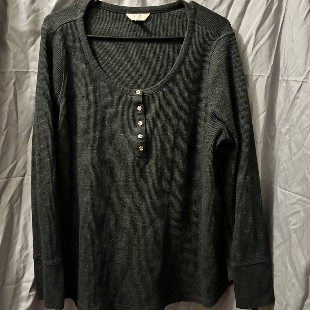 Terra & Sky Textured Black Top